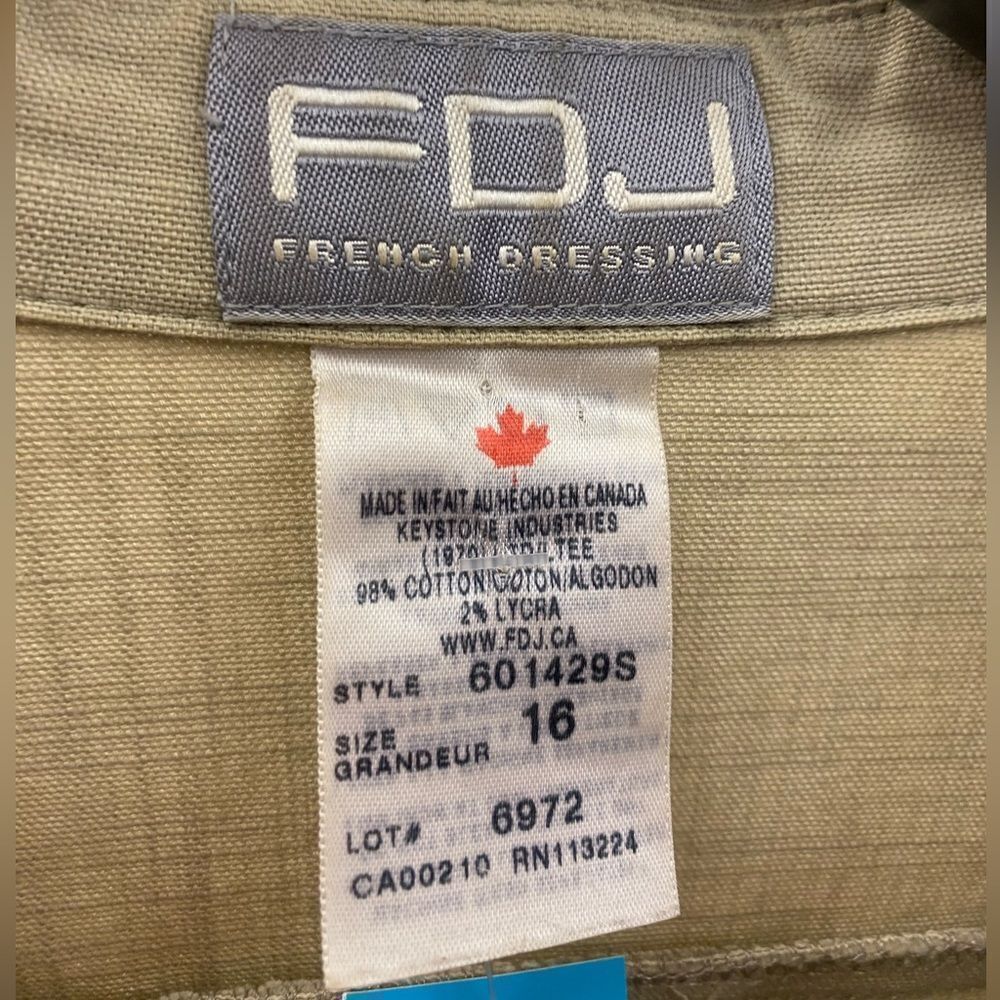 FDJ Sz.16 Tan Casual Jacket - Picture 2 of 3